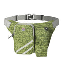 Sports Waist Pack Running Fanny Pack Hiking Fishing Waist Bag Water Bottle Holder - Green