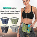 Sports Waist Pack Running Fanny Pack Hiking Fishing Waist Bag Water Bottle Holder - Blue