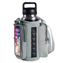 Waterproof Magnetic Bottle Bag, Lightweight Crossbody Shoulder Bag, Portable Water Bottle Holder for Gym & Hiking - Gray