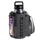 Waterproof Magnetic Bottle Bag, Lightweight Crossbody Shoulder Bag, Portable Water Bottle Holder for Gym & Hiking - Black