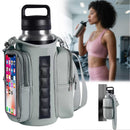 Waterproof Magnetic Bottle Bag, Lightweight Crossbody Shoulder Bag, Portable Water Bottle Holder for Gym & Hiking - Black