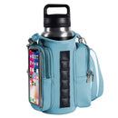 Waterproof Magnetic Bottle Bag, Lightweight Crossbody Shoulder Bag, Portable Water Bottle Holder for Gym & Hiking - Blue