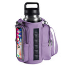 Waterproof Magnetic Bottle Bag, Lightweight Crossbody Shoulder Bag, Portable Water Bottle Holder for Gym & Hiking - Purple