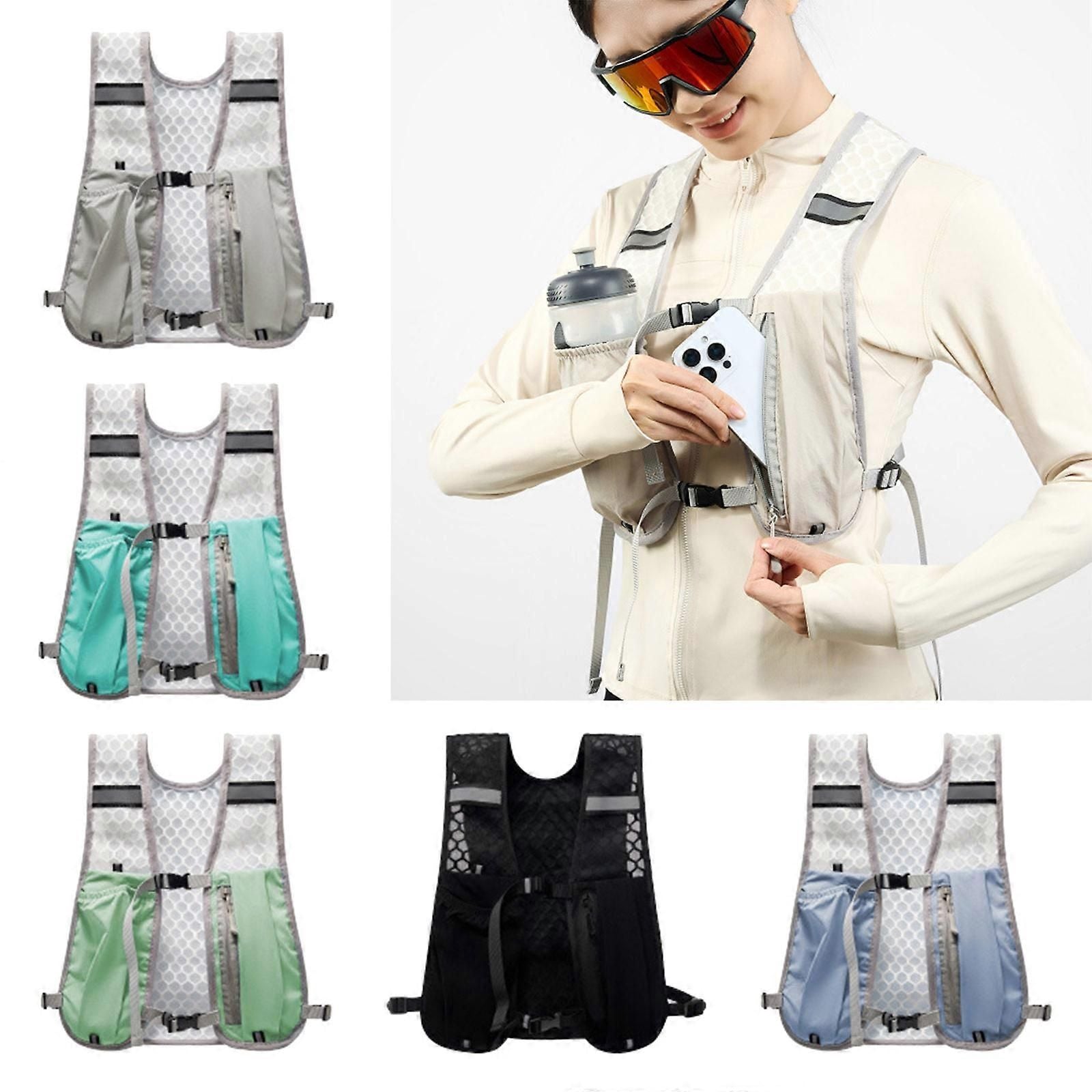 Running Vest Sports Storage Pack Lightweight Hydration Vest for Running Hiking Cycling Outdoor Activities