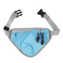 Fanny Pack Breathable Waist Bag with Water Bottle Holder Multi Pocket Running Hiking Cycling Fitness Outdoor Sports - Blue