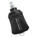 Collapsible Water Bottle Reusable Foldable Roll-Up Bottle Lightweight Space Saving for Hiking Camping Travel Sports Black - 150ML