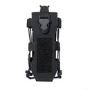 Water Bottle Holder Pouch with Molle Attachment and Buckle for Hiking - Black