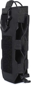 Water Bottle Holder Pouch with Molle Attachment and Buckle for Hiking - Khaki
