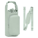 Insulated Sports Water Bottle Carrier Bag with Shoulder Strap Adjustable Crossbody Bottle Holder for Running Cycling Hiking Fitness Outdoor - Green