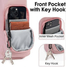 Insulated Sports Water Bottle Carrier Bag with Shoulder Strap Adjustable Crossbody Bottle Holder for Running Cycling Hiking Fitness Outdoor - Purple