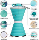 Collapsible Water Bottle, 500ml Sport Water Bottle, Foldable Water Bottles For Travel Gym Camping Hiking - White
