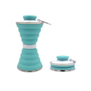 Collapsible Water Bottle, 500ml Sport Water Bottle, Foldable Water Bottles For Travel Gym Camping Hiking - Green