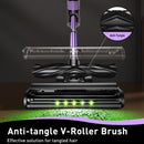 Cordless Vacuum Cleaner, 10 in 1 Stick Vacuum with Powerful Suction, Hose, Green LED Light, Anti-Tangle Brush, 55Kpa Lightweight Rechargeable Vacuum Cleaner for Home, Hardwood Floors, Carpets, Pet Hair.