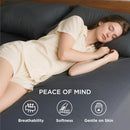 2000TC Hotel Quality Fitted Sheets - 2 Piece Fitted Sheets  -Breathable Bedding - Wrinkle, Fade, Stain Resistant- 16inch/40cm Deep Pocket Fitted Bed Sheets-Wrinkle and Fade Resistant,(Dark gray,King Single)