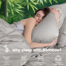 4 Piece Ultra Soft Bamboo Breathable Sheet Set -Hotel 2000TC Breathable Bed Sheets Set with 37 Centimetre Deep Pocket-Breathable Sheets for Hot Sleepers(Silver-gray,King)
