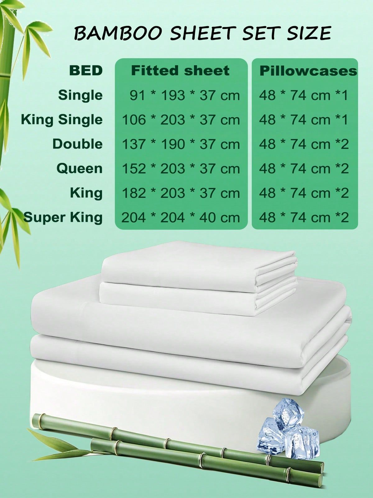 Hotel Breathable Bamboo Fitted Sheet & Pillowcase-2 Piece-Ultra Soft 2000TC Breathable Fitted Bed Sheets Set with 37 Centimetre Deep Pocket-Cooling Sheets for Hot Sleepers(Purple,King Single)