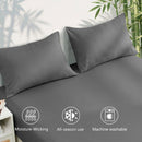 4 Piece Ultra Soft Bamboo Breathable Sheet Set -Hotel 2000TC Breathable Bed Sheets Set with 40 Centimetre Deep Pocket-Breathable Sheets for Hot Sleepers(Grey,Super King)