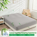 4 Piece Ultra Soft Bamboo Breathable Sheet Set -Hotel 2000TC Breathable Bed Sheets Set with 40 Centimetre Deep Pocket-Breathable Sheets for Hot Sleepers(Silver-gray,Super King)