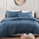 Hotel Soft Microfiber Duvet Cover Set-2000TC Quilt Cover Set & Pillowcases -1 Donna Cover Zipper Closure & 1 x Pillowcases-Breathable Bedding - Wrinkle, Fade, Stain Resistant(Ocean,Single)