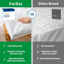 100% Waterproof Super King Mattress Protector, Breathable Mattress Cover Super King Size Bed, 3D Air Fabric Cooling Bed Pad Cover, Deep Pocket 40cm