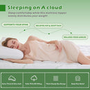 800GSM Mattress Topper Viscose Derived from Bamboo, Thick Pillowtop Fitted Mattress Cover with 45cm Deep Skirt - Machine Washable Hypoallergenic(King,Green)