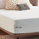 2000TC Hotel Quality Fitted Sheets - 2 Piece Fitted Sheets  -Breathable Bedding - Wrinkle, Fade, Stain Resistant- 16inch/40cm Deep Pocket Fitted Bed Sheets-Wrinkle and Fade Resistant,(White,King)