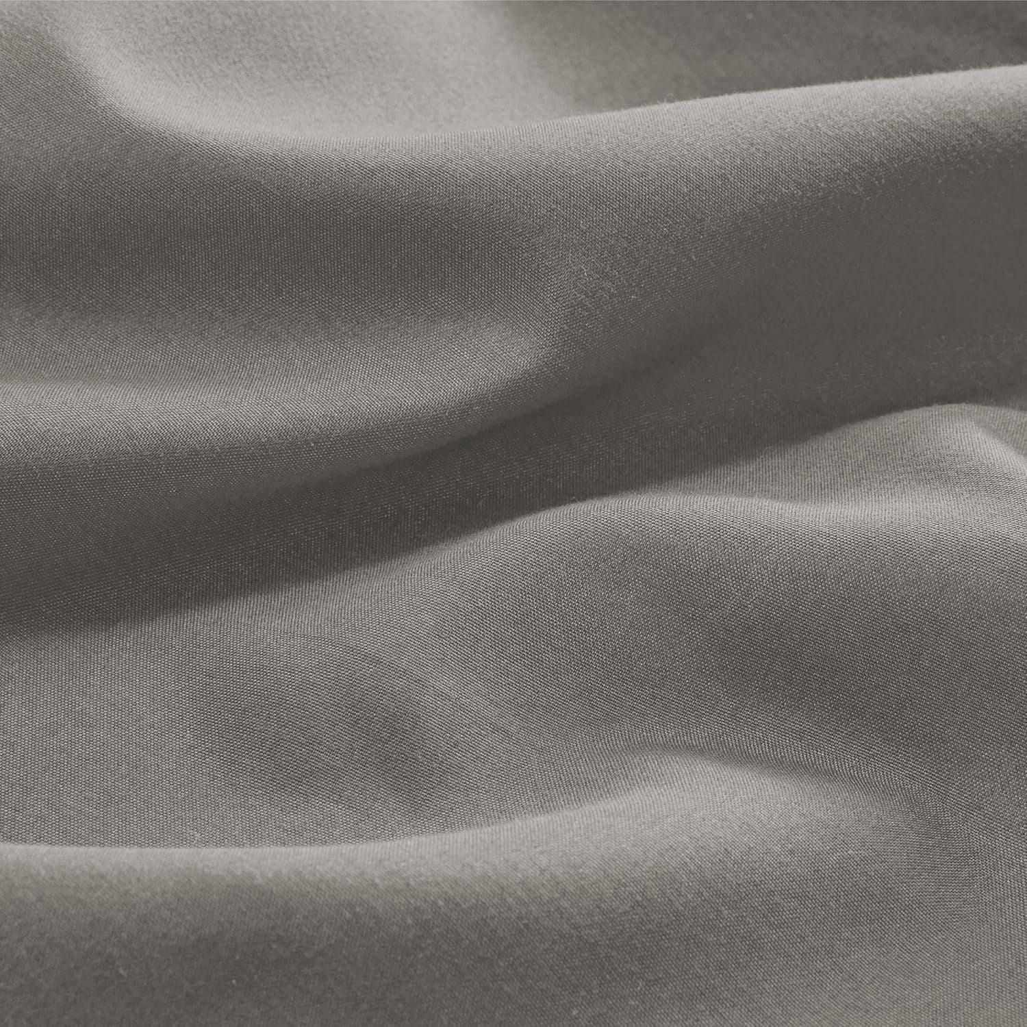 2000TC Hotel Quality Fitted Sheets - 2 Piece Fitted Sheets  -Breathable Bedding - Wrinkle, Fade, Stain Resistant- 16inch/40cm Deep Pocket Fitted Bed Sheets-Wrinkle and Fade Resistant,(Grey,Queen)