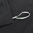 Hotel Soft Microfiber Duvet Cover Set-2000TC Quilt Cover Set & Pillowcases -1 Donna Cover Zipper Closure & 1 x Pillowcases-Breathable Bedding - Wrinkle, Fade, Stain Resistant(Black,Double)