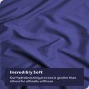Hotel Soft Microfiber Duvet Cover Set-2000TC Quilt Cover Set & Pillowcases -1 Donna Cover Zipper Closure & 1 x Pillowcases-Breathable Bedding - Wrinkle, Fade, Stain Resistant(Royal blue,Double)