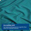 Hotel Soft Microfiber Duvet Cover Set-2000TC Quilt Cover Set & Pillowcases -1 Donna Cover Zipper Closure & 1 x Pillowcases-Breathable Bedding - Wrinkle, Fade, Stain Resistant(Biscay blue,Double)