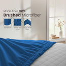 Hotel Quality Fitted Sheet - 1 Piece Fitted Sheet  -Breathable Bedding - Wrinkle, Fade, Stain Resistant- 16inch/40cm Deep Pocket Fitted Bed Sheet-Wrinkle and Fade Resistant,(Royal blue,Double)