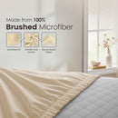 Hotel Quality Fitted Sheet - 1 Piece Fitted Sheet  -Breathable Bedding - Wrinkle, Fade, Stain Resistant- 16inch/40cm Deep Pocket Fitted Bed Sheet-Wrinkle and Fade Resistant,(Cream White,Double)