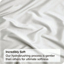 Hotel Soft Microfiber Duvet Cover Set-2000TC Quilt Cover Set & Pillowcases -1 Donna Cover Zipper Closure & 1 x Pillowcases-Breathable Bedding - Wrinkle, Fade, Stain Resistant(Raw white,King)