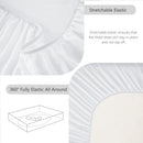 Hotel Soft Bed Sheet Set- Bedding Sheets & Pillowcases -Breathable Bedding - Wrinkle, Fade, Stain Resistant-Deep Pocket Flat Fitted Bed Sheet Set(Raw white,King)
