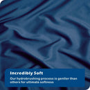 Hotel Soft Microfiber Duvet Cover Set-2000TC Quilt Cover Set & Pillowcases -1 Donna Cover Zipper Closure & 1 x Pillowcases-Breathable Bedding - Wrinkle, Fade, Stain Resistant(Navy,King Single)