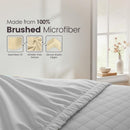 Hotel Quality Fitted Sheet - 1 Piece Fitted Sheet  -Breathable Bedding - Wrinkle, Fade, Stain Resistant- 16inch/40cm Deep Pocket Fitted Bed Sheet-Wrinkle and Fade Resistant,(Silver-gray,King Single)