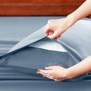 Hotel Soft Bed Sheet Set- Bedding Sheets & Pillowcases -Breathable Bedding - Wrinkle, Fade, Stain Resistant-Deep Pocket Flat Fitted Bed Sheet Set(Ocean,Queen)