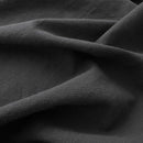 Hotel Soft Microfiber Duvet Cover Set-2000TC Quilt Cover Set & Pillowcases -1 Donna Cover Zipper Closure & 1 x Pillowcases-Breathable Bedding - Wrinkle, Fade, Stain Resistant(Black,Single)