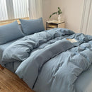 Hotel Soft Microfiber Duvet Cover Set-2000TC Quilt Cover Set & Pillowcases -1 Donna Cover Zipper Closure & 1 x Pillowcases-Breathable Bedding - Wrinkle, Fade, Stain Resistant(Ocean,Single)