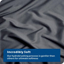 Hotel Soft Microfiber Duvet Cover Set-2000TC Quilt Cover Set & Pillowcases -1 Donna Cover Zipper Closure & 1 x Pillowcases-Breathable Bedding - Wrinkle, Fade, Stain Resistant(Dark gray,Single)
