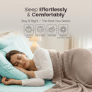 Hotel Quality Fitted Sheet - 1 Piece Fitted Sheet  -Breathable Bedding - Wrinkle, Fade, Stain Resistant- 16inch/40cm Deep Pocket Fitted Bed Sheet-Wrinkle and Fade Resistant,(Ice blue,Single)