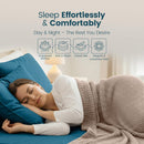 Hotel Quality Fitted Sheet - 1 Piece Fitted Sheet  -Breathable Bedding - Wrinkle, Fade, Stain Resistant- 16inch/40cm Deep Pocket Fitted Bed Sheet-Wrinkle and Fade Resistant,(Biscay blue,Single)