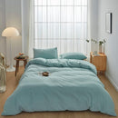 Hotel Soft Microfiber Duvet Cover Set-2000TC Quilt Cover Set & Pillowcases -1 Donna Cover Zipper Closure & 1 x Pillowcases-Breathable Bedding - Wrinkle, Fade, Stain Resistant(Ice Blue,Super King)