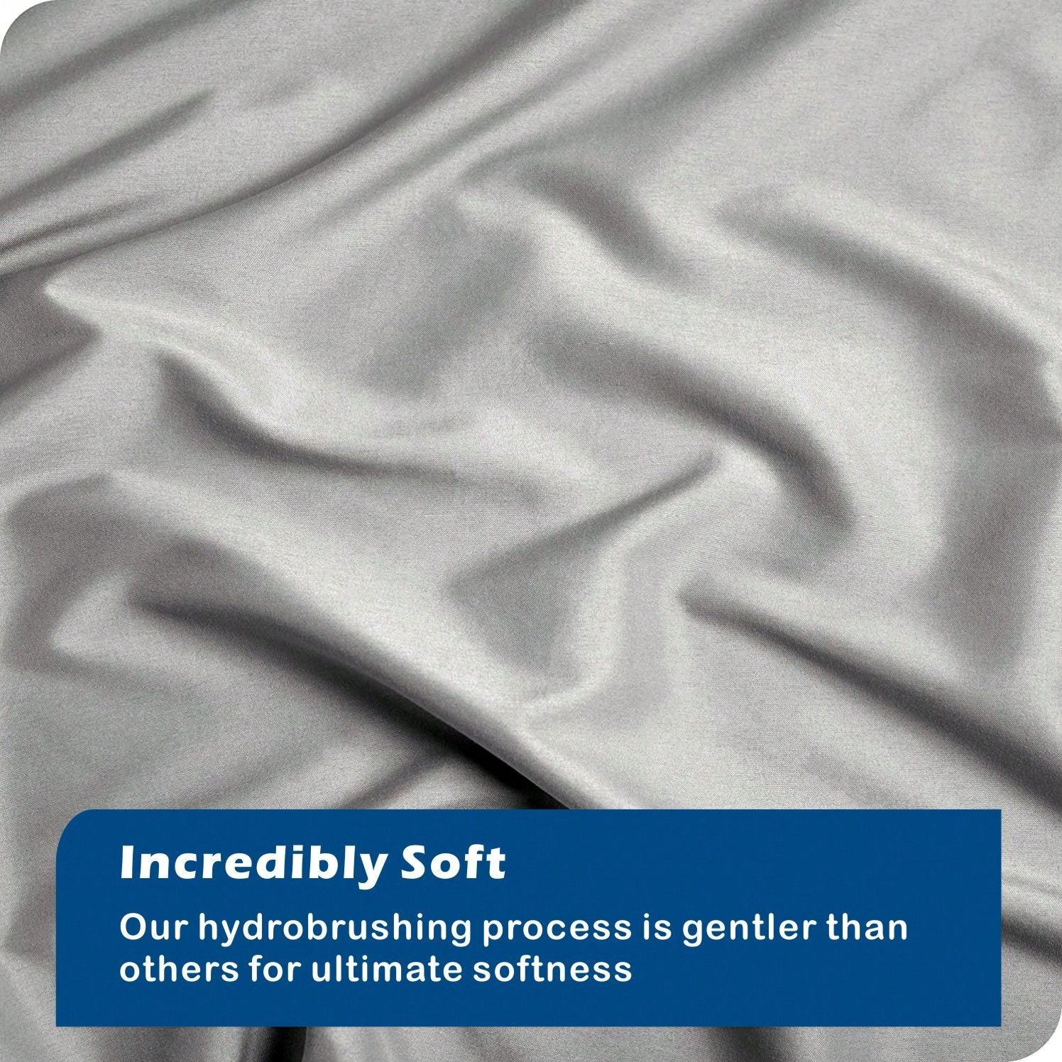 Hotel Soft Microfiber Duvet Cover Set-2000TC Quilt Cover Set & Pillowcases -1 Donna Cover Zipper Closure & 1 x Pillowcases-Breathable Bedding - Wrinkle, Fade, Stain Resistant(Silver-gray,Super King)