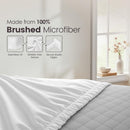 Hotel Quality Fitted Sheet - 1 Piece Fitted Sheet  -Breathable Bedding - Wrinkle, Fade, Stain Resistant- 16inch/40cm Deep Pocket Fitted Bed Sheet-Wrinkle and Fade Resistant,(White,Super King)