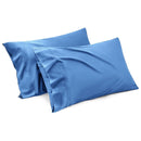 1000TC Ultra Soft Microfiber Pillowcases,Pair of Standard Pillow Covers,（Ocean, Standard Size, 48x74 cm)