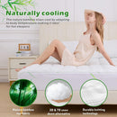 800GSM Mattress Topper Viscose Derived from Bamboo, Thick Pillowtop Fitted Mattress Cover with 45cm Deep Skirt - Machine Washable Hypoallergenic(Super King,Green)