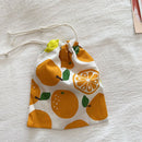 Dear Travel Storage Bag Cotton Multi-Purpose BYBY-198 Big Ugly orange-cotton material