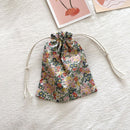 Dear Travel Storage Bag Cotton Multi-Purpose BYBY-198 Pink small floral-cotton material