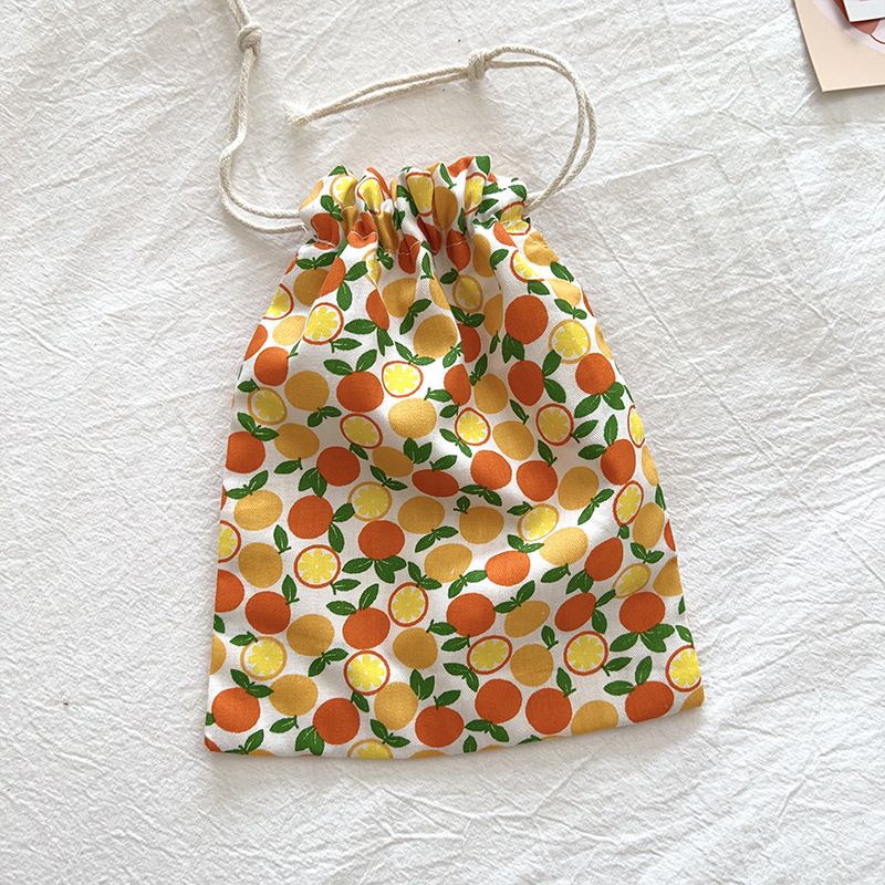 Dear Travel Storage Bag Cotton Multi-Purpose BYBY-198 Yellow Orange-cotton material